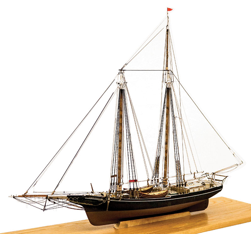 Willard E. Andrews, model of the Henry W. Longfellow, 2013. Collection of the Cape Ann Museum. Gift of Willard E. and Linda Andrews, in memory of Kay Ellis, 2016.