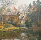 T. M. Nicholas The Old Mill, 2015 Oil on canvas 36 x 36 inches Collection of Richard and Valerie Beck