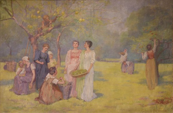 A Colonial Apple Gathering (Mural)