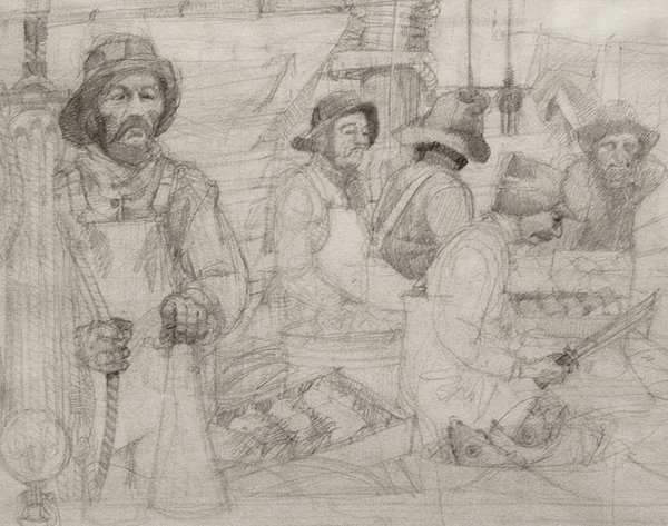 Untitled [Study of Fishermen]