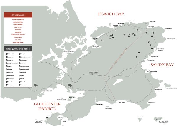 Cape Ann Quarry Map