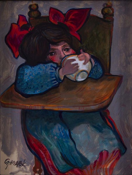 Red Bows (Doina, the artist's daughter)