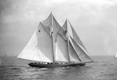 Schooner Elsie in Gloucester Harbor.