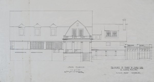 Alterations to the Residence of Harry W. Jones Esq. at Eastern Point, Mass.—South Elevation