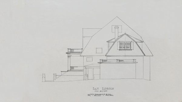Alterations to the Residence of Harry W. Jones Esq. at Eastern Point, Mass.—East Elevation