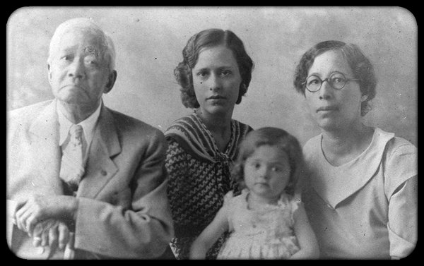 Left to right: Edward Day Cohota; his granddaughter; his great-granddaughter; and his daughter