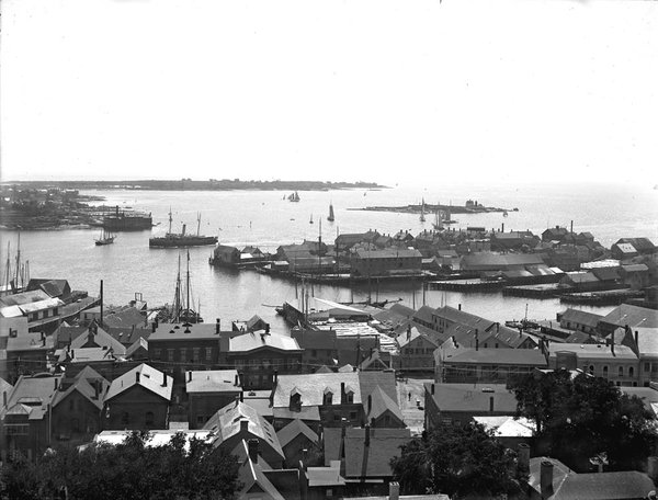 View from City Hall looking south, September 1898.