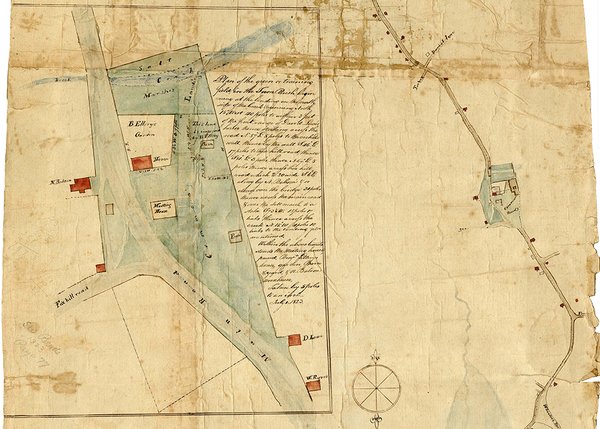 1823 Survey Map, Gloucester