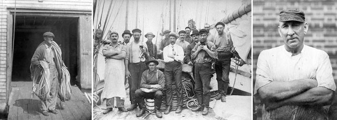 Historic photos from the fishing industry. Collection of the Cape Ann Museum.